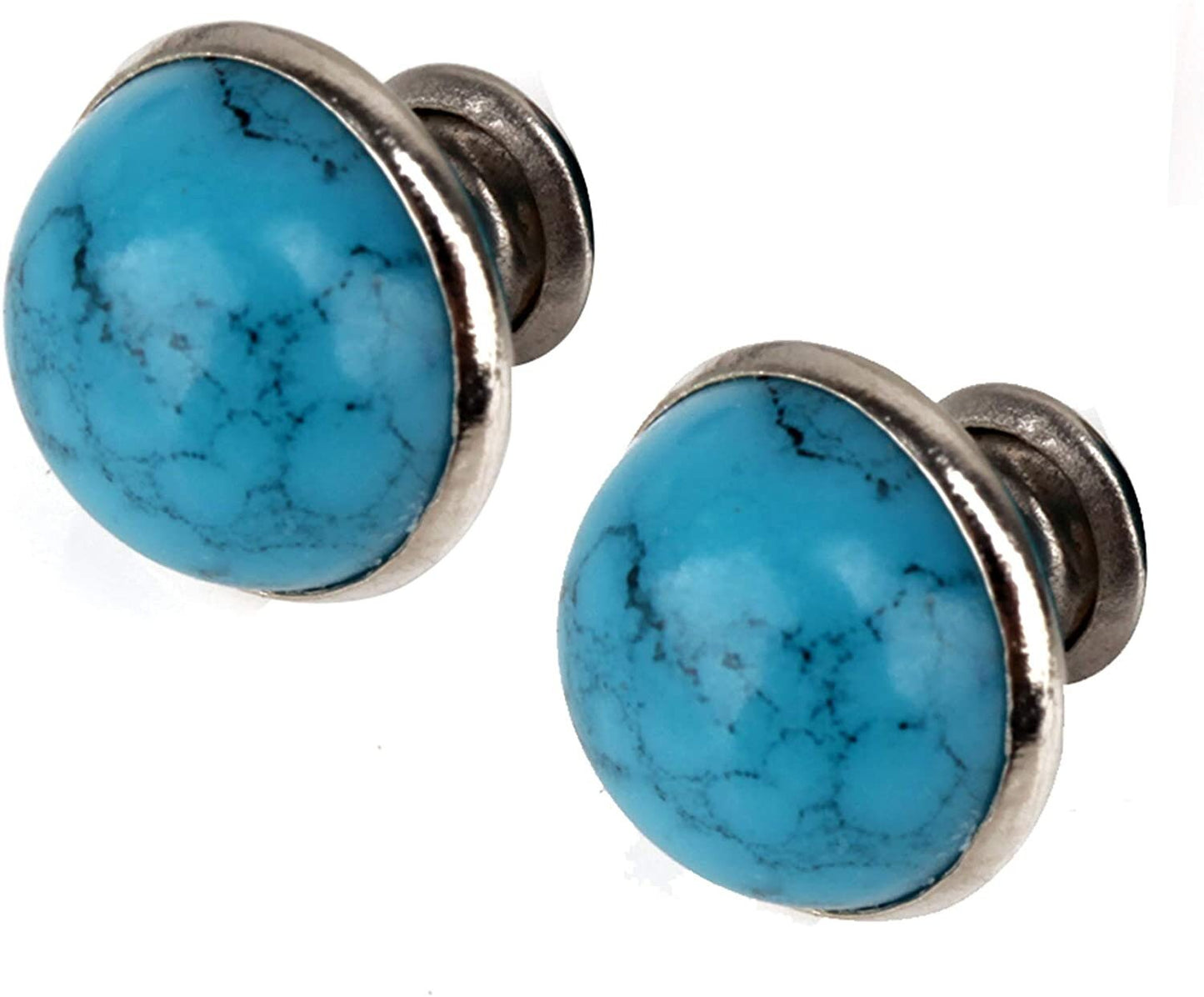Turquoise Stone Rivets - 20pc Turquoise rivets Multiple Sizes