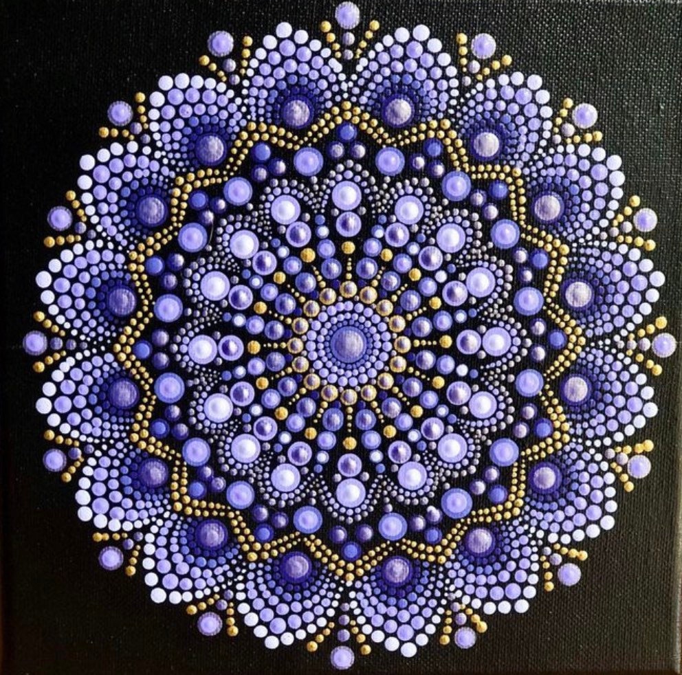 Mandala Dot Art Kit - Paint your own garden rocks, flower pots, and home decor
