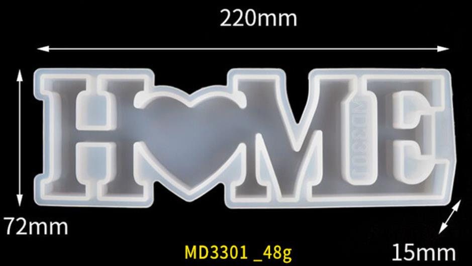 Home sign resin mold kit  - Large Word Kit HOME