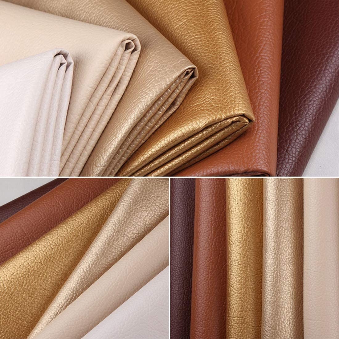 Large Faux Leather Sheets Multipack - PU Leather Sheets