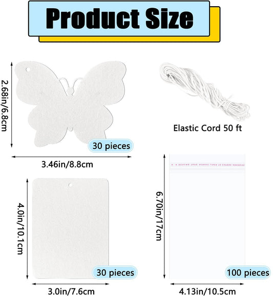 Air Freshener Blanks 160pcs - Sublimination Sheets - DIY Air Fresheners