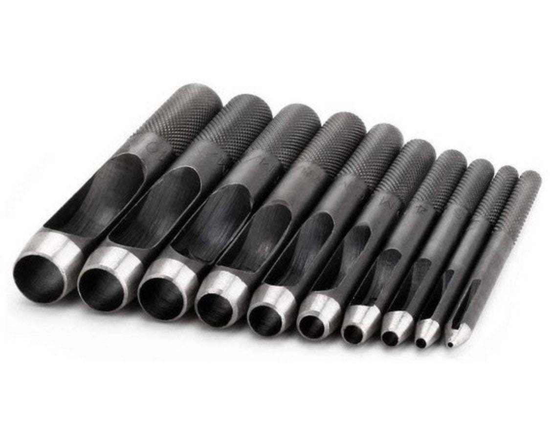 Hole Punches - 2-10mm Hole Punching Tools for punching holes for Setting Rivets, Grommets, and Snaps