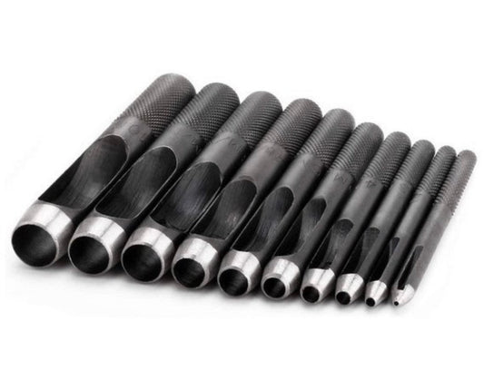 Hole Punches - 2-10mm Hole Punching Tools for punching holes for Setting Rivets, Grommets, and Snaps