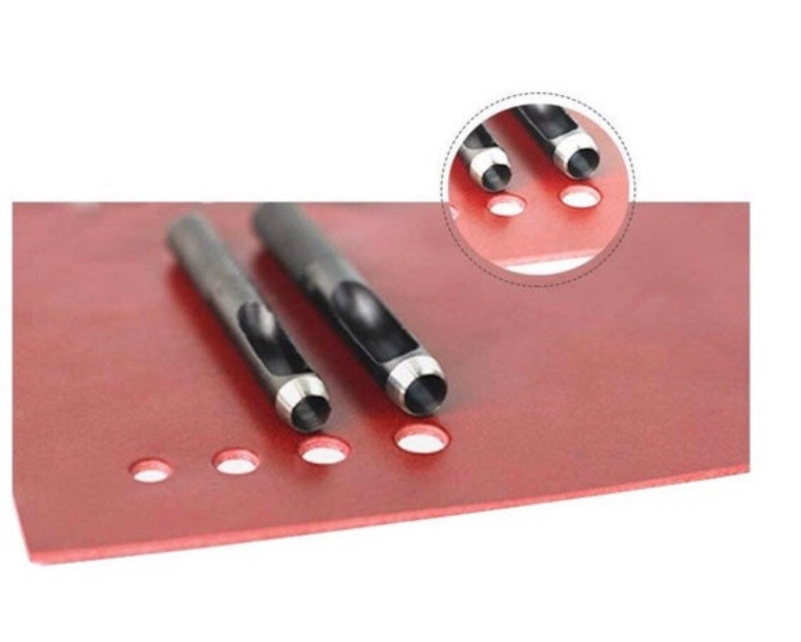 Hole Punches - 2-10mm Hole Punching Tools for punching holes for Setting Rivets, Grommets, and Snaps