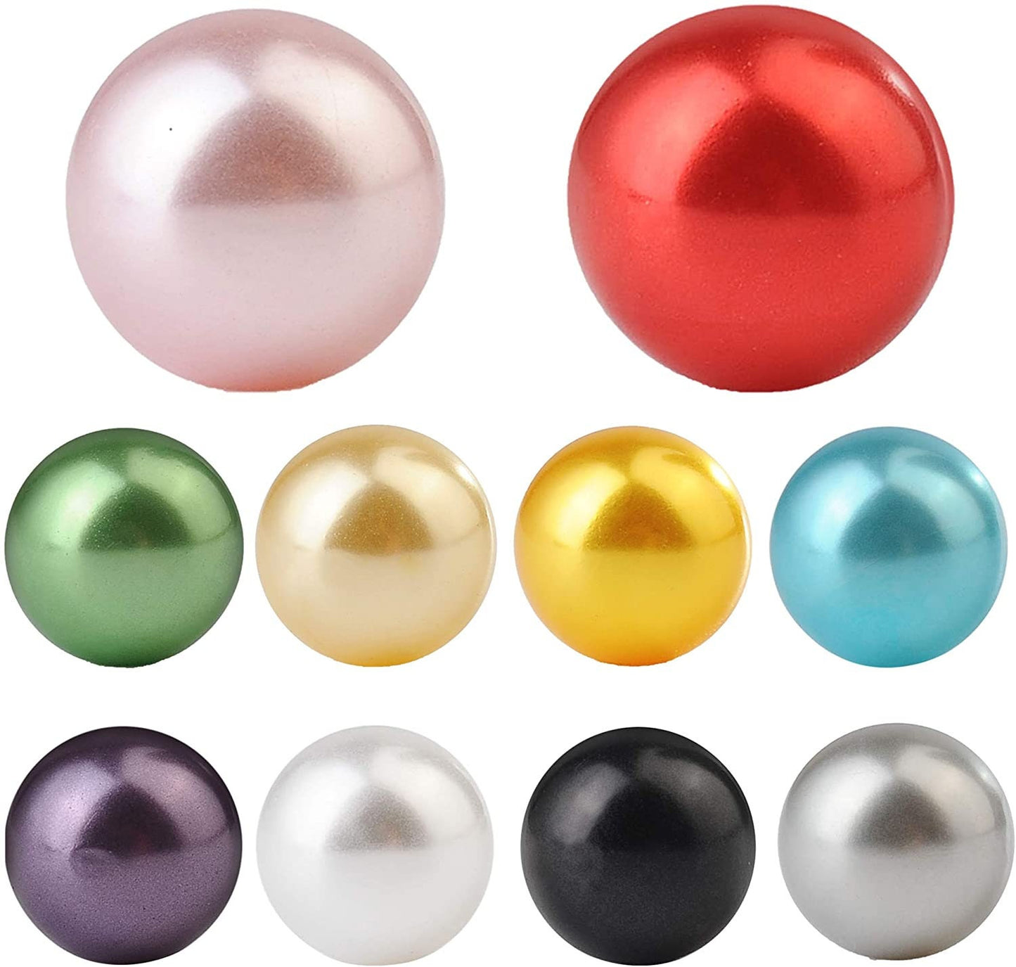 Round Pearl Rivets - Colorful Pin Pearl Kit with Tools for Clothing, Bridal, Knits, Crochets, Leather, and Cloth