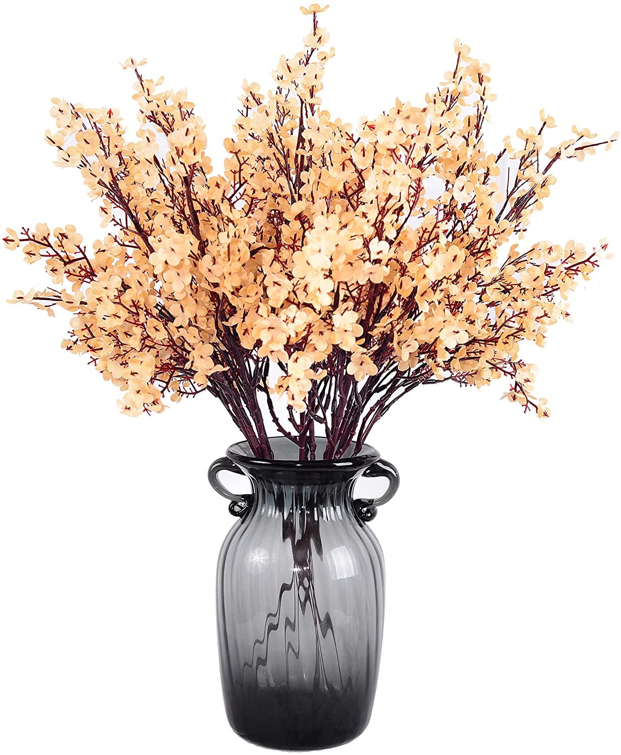 Winter Flowers - Silk Flowers - Minimalist Home Decor - Baby's Breath Silk Floral Stems