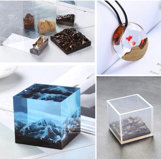 Wooden Mountain Scenes for Resin