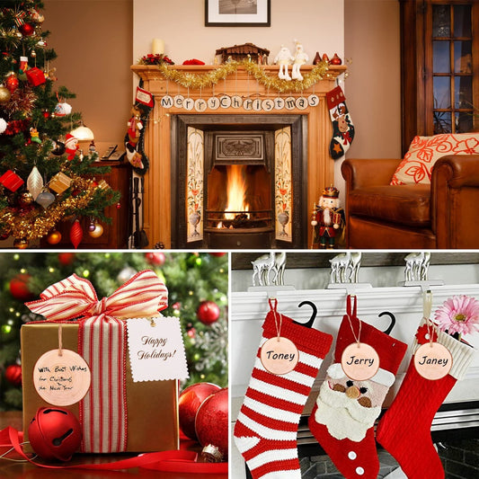 Natural Wood Bark Circles for Painting, Wood Burning, Ornaments, and Crafts - 10pc