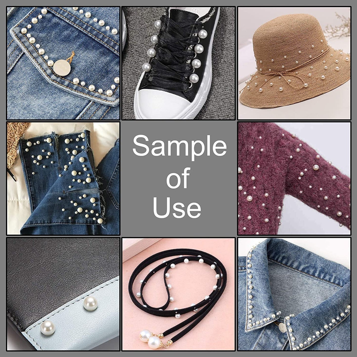 Round Pearl Rivets - Colorful Pin Pearl Kit with Tools for Clothing, Bridal, Knits, Crochets, Leather, and Cloth