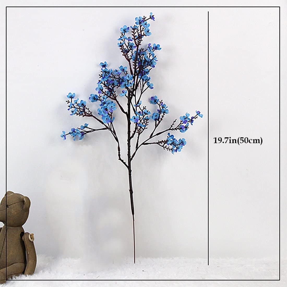 Winter Flowers - Silk Flowers - Minimalist Home Decor - Baby's Breath Silk Floral Stems