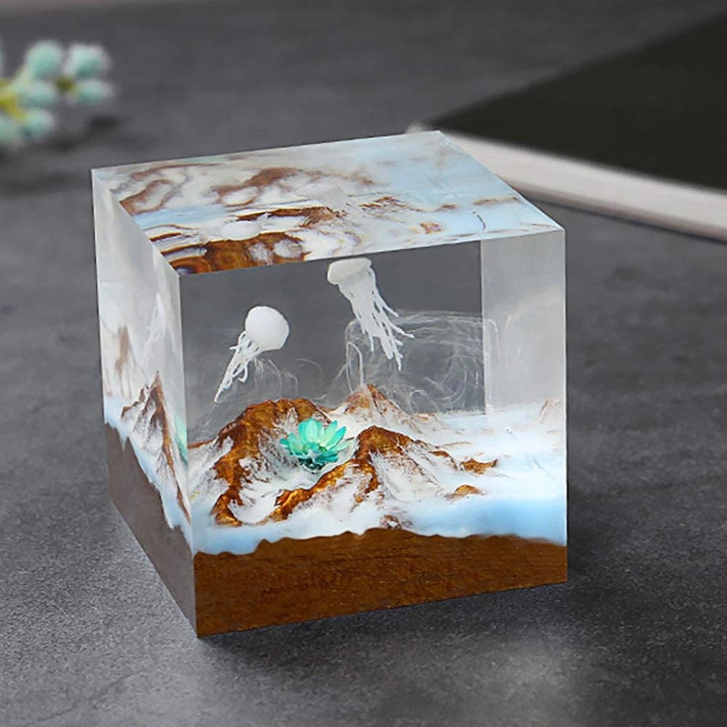 Wooden Mountain Scenes for Resin