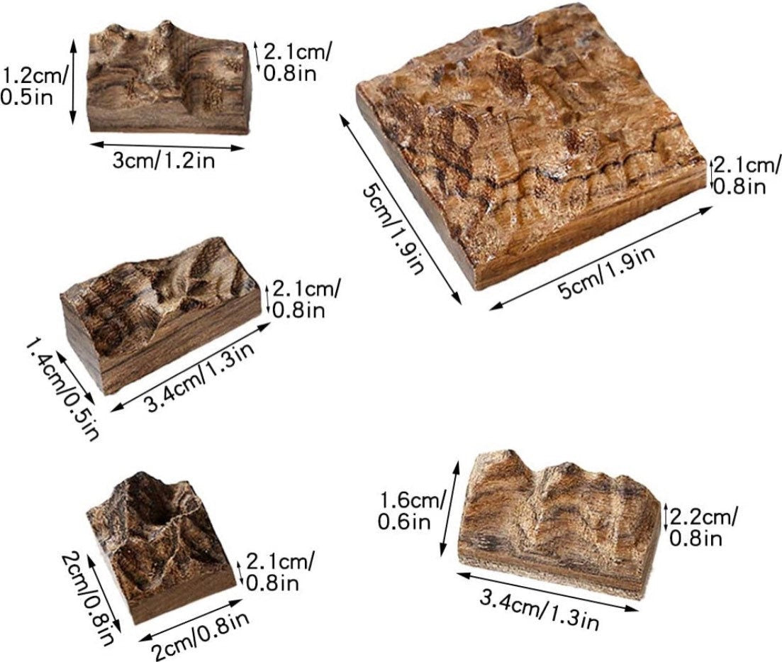 Wooden Mountain Scenes for Resin