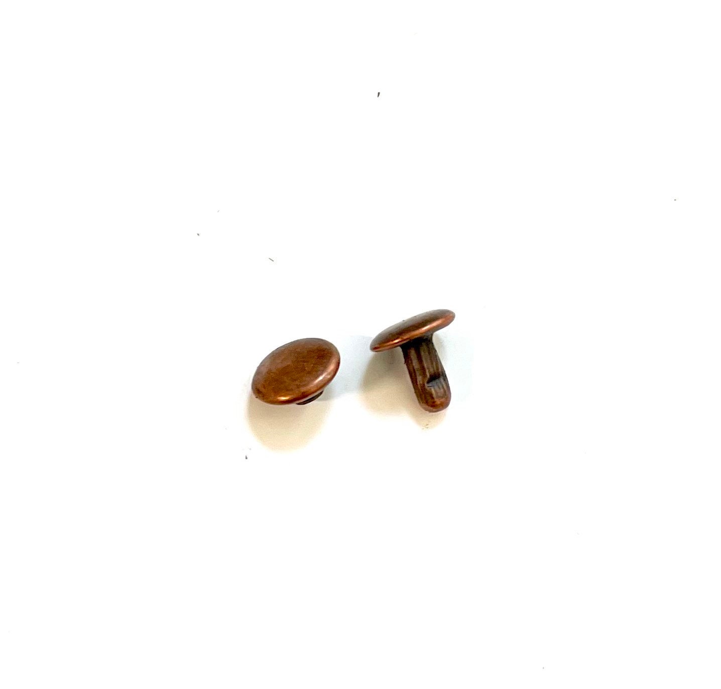 NEW Antique Copper Rivets for Leather - 50ct 4mm 6mm 8mm Cap Rivet Studs - Fast Shipping from USA!