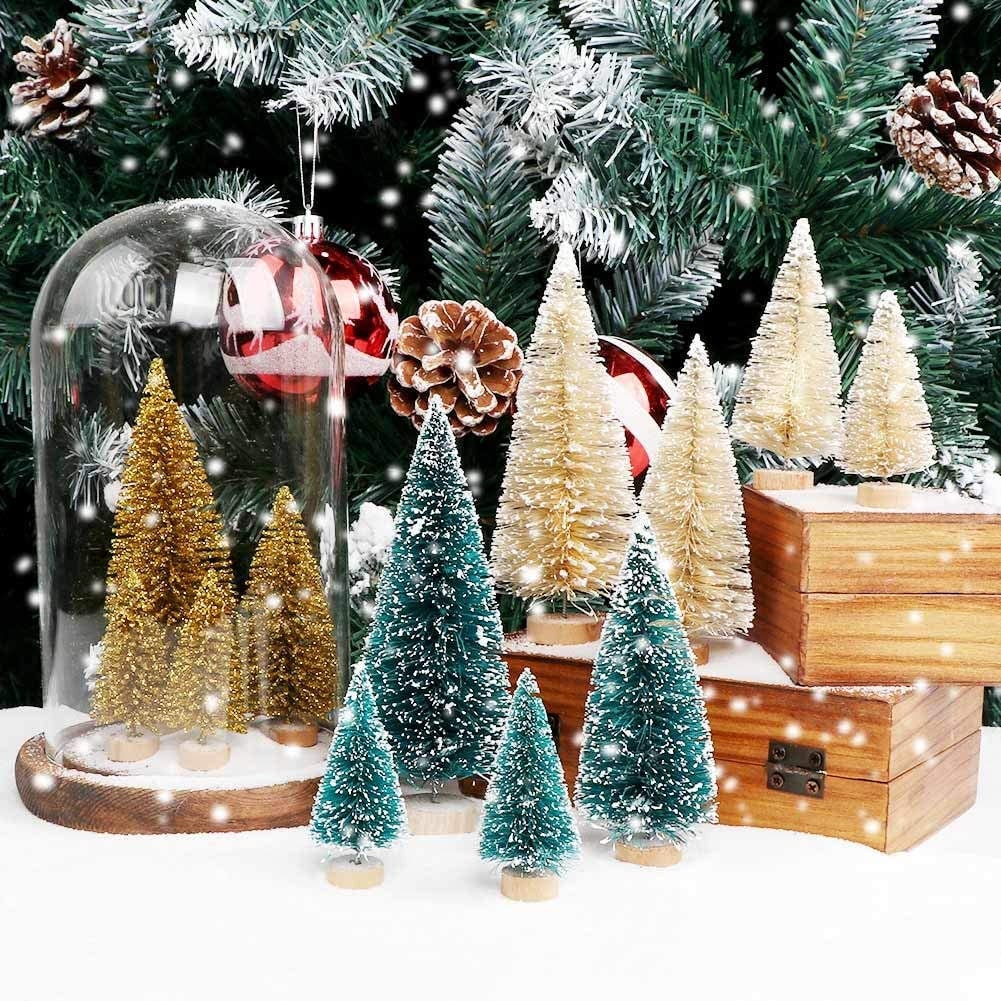 Miniature Pine Trees - Christmas trees - Great for Crafts, Winter Villages, and Holiday Decor