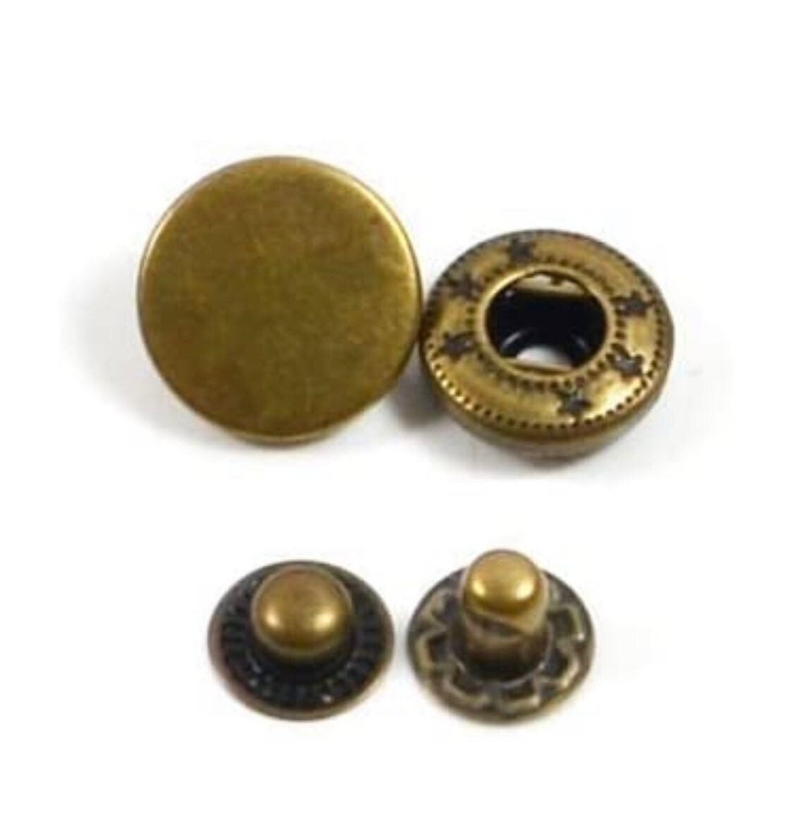 Metal Snaps, Spring Snap Buttons - 10mm 12.5mm 15mm Snaps - #633 #831 #655 Snaps