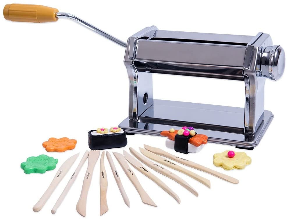 Clay Press - Fondant Roller - Pasta press - Press with adjustable roll –  usawholesalesupplycc