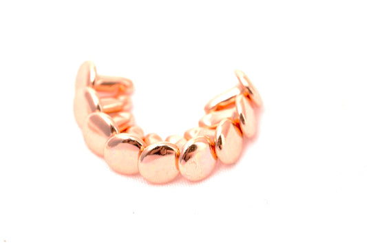 Rose Gold Rivets for Leather - 50ct 8mm Rose Gold Cap Rivet Studs - Fast Shipping from USA!