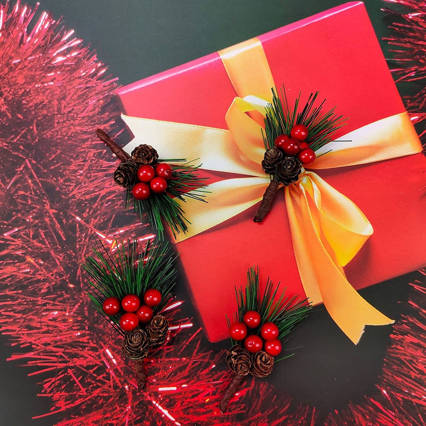 Woodland decor - Pinecone and Berry Boughs