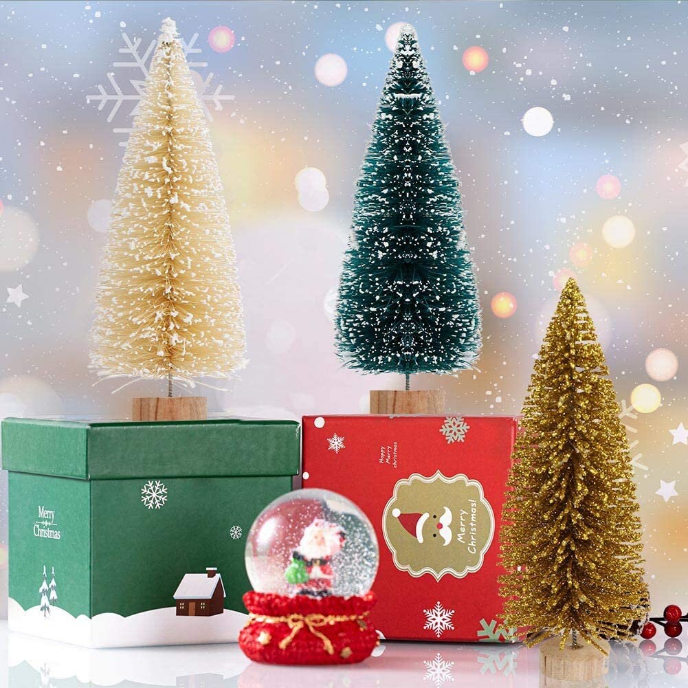 Miniature Pine Trees - Christmas trees - Great for Crafts, Winter Villages, and Holiday Decor