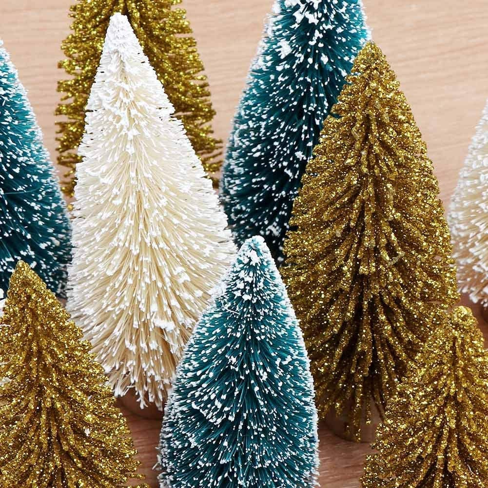Miniature Pine Trees - Christmas trees - Great for Crafts, Winter Villages, and Holiday Decor
