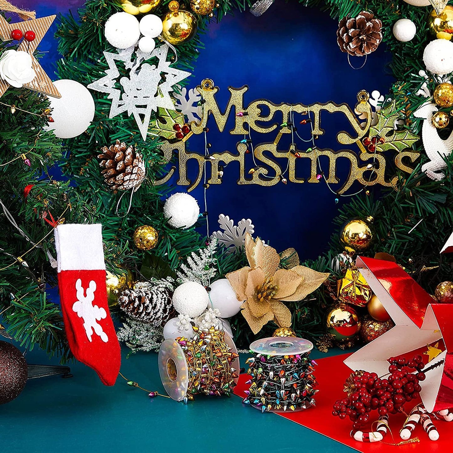 Mini Christmas Village Lights - Mini Lights for Christmas Villages, Dollhouses, Giftwrap, and Christmas Decor