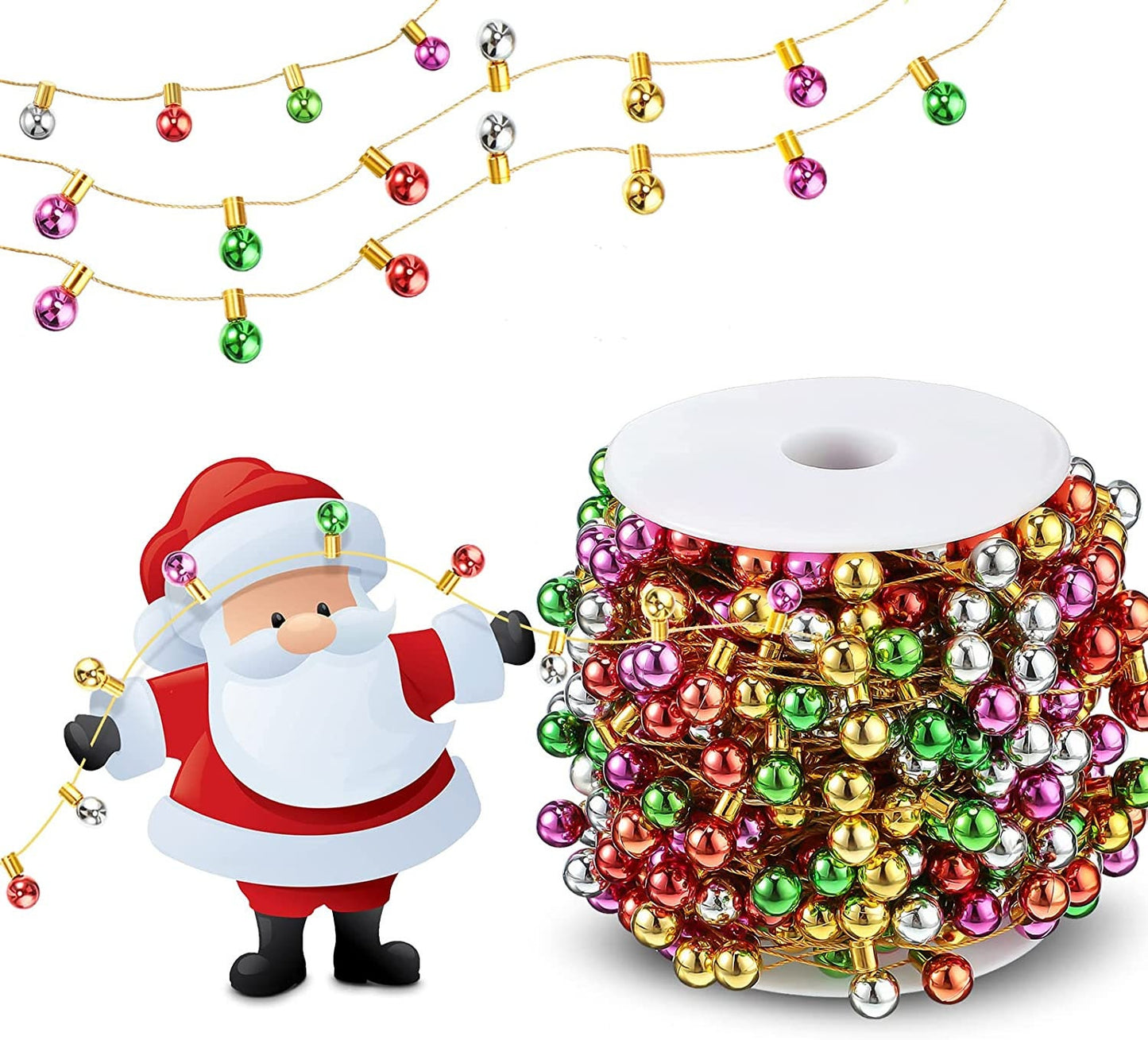 Mini Christmas Village Lights - Mini Lights for Christmas Villages, Dollhouses, Giftwrap, and Christmas Decor