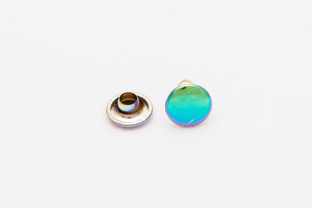 Rivets for Leather - 20ct 4mm 6mm 8mm Double Cap Rainbow Rivets