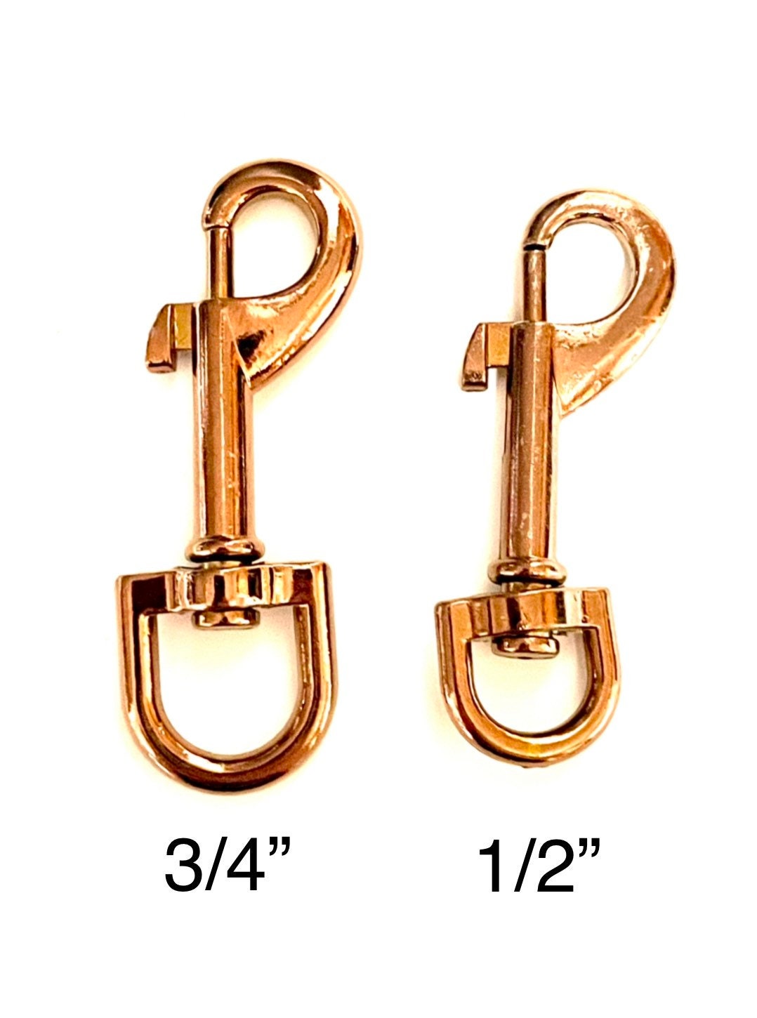 Rainbow Clasp - Rose Gold Clasp - Bolt Hook Swivel Clasp - Trigger Snap for Dog Leashes - 1ct