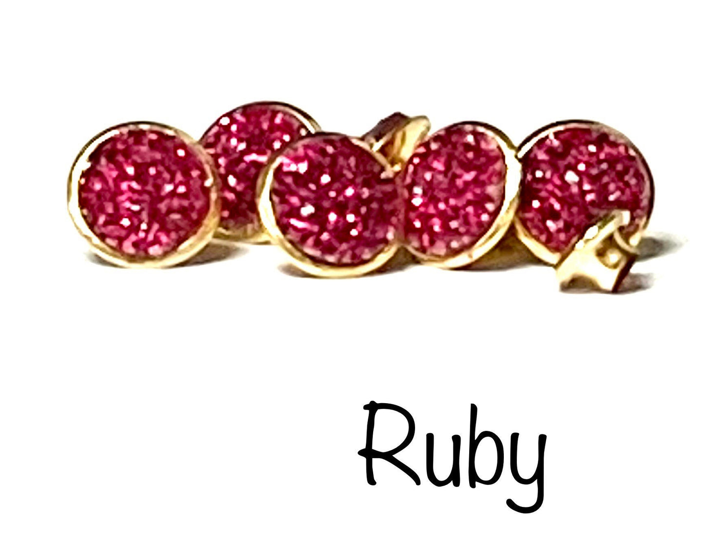 New Drusy Crystal Rivets - 9mm Crystal Rivets - NEW ITEM only found here!