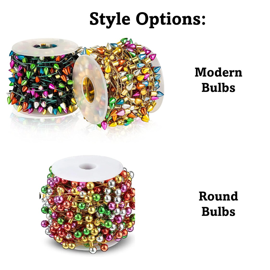 Mini Christmas Village Lights - Mini Lights for Christmas Villages, Dollhouses, Giftwrap, and Christmas Decor