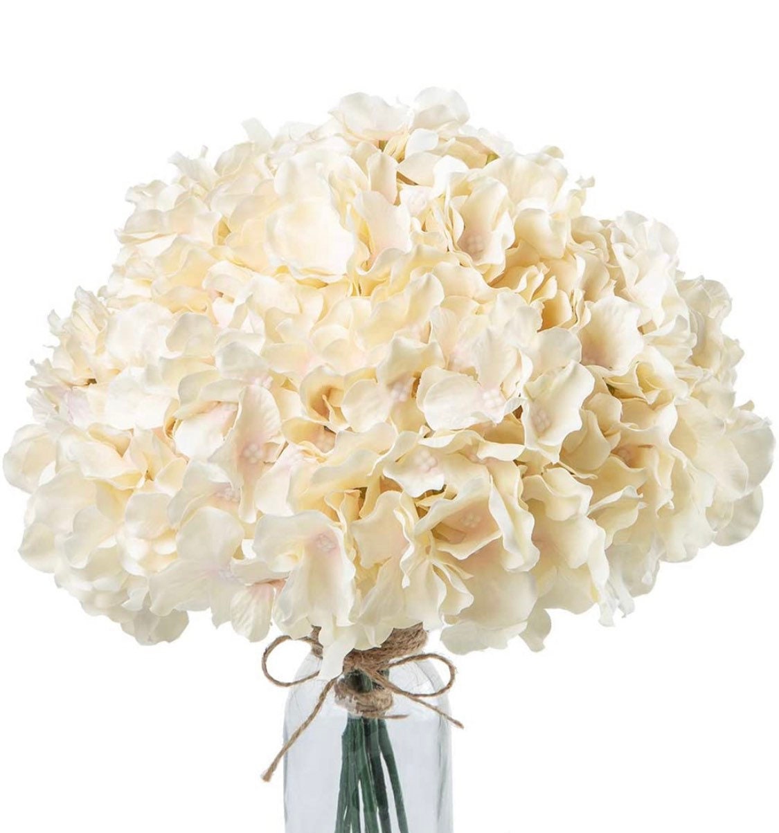 Hydrangea Flowers - Bridesmaid Bouquet - Silk Flowers - Wedding Decor - Hydrangea Floral Stems w/ removable stem - Great for wedding flowers