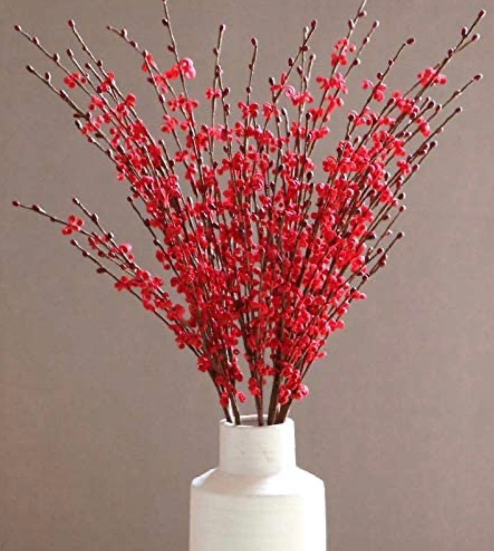 Jasmine flowers - Long stem vase flowers - Fake flower stems - Winter stems - Spring home decor