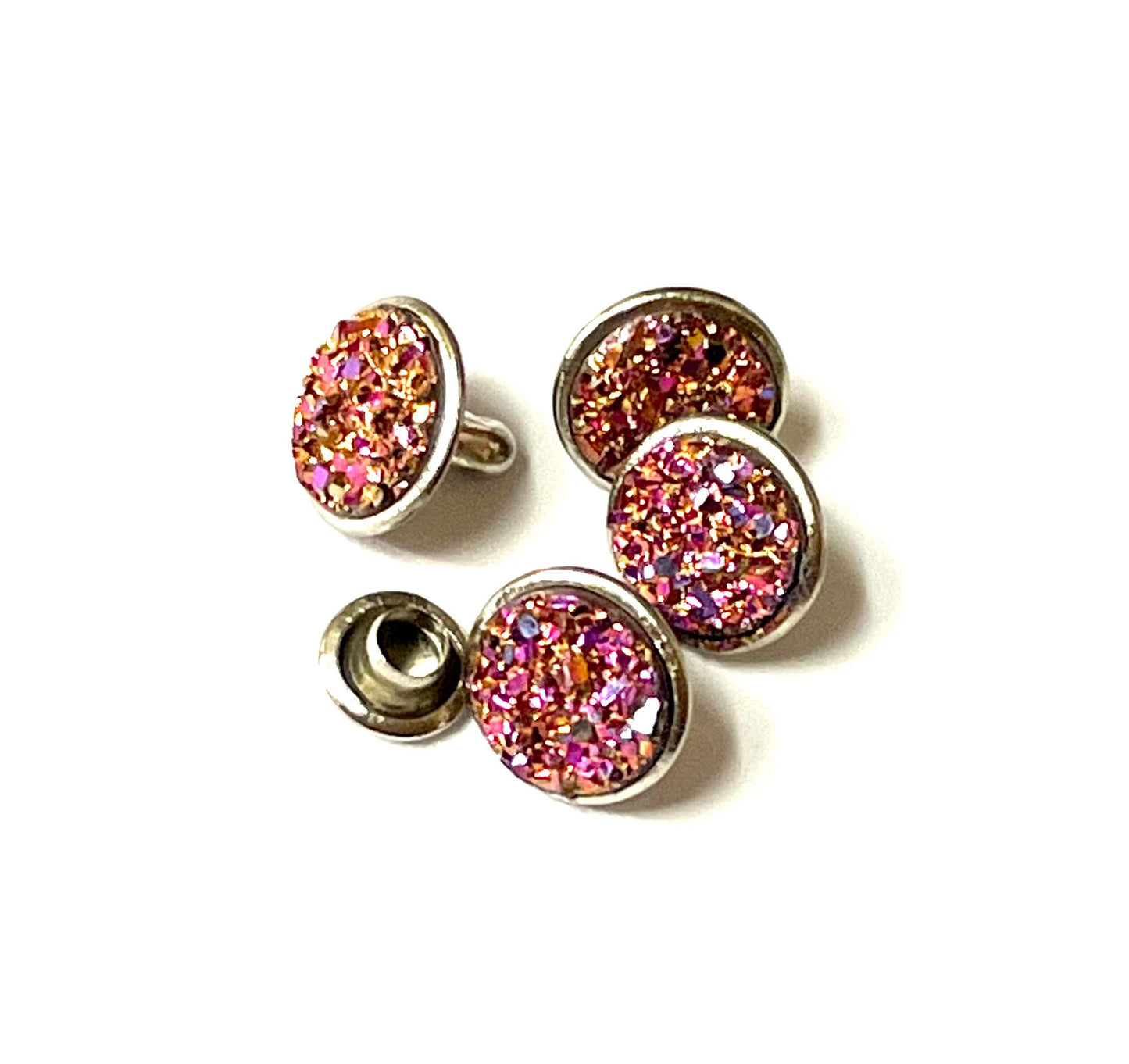 Drusy Crystal Rivets - 9mm Crystal Rivets - NEW COLORS - Only found here!