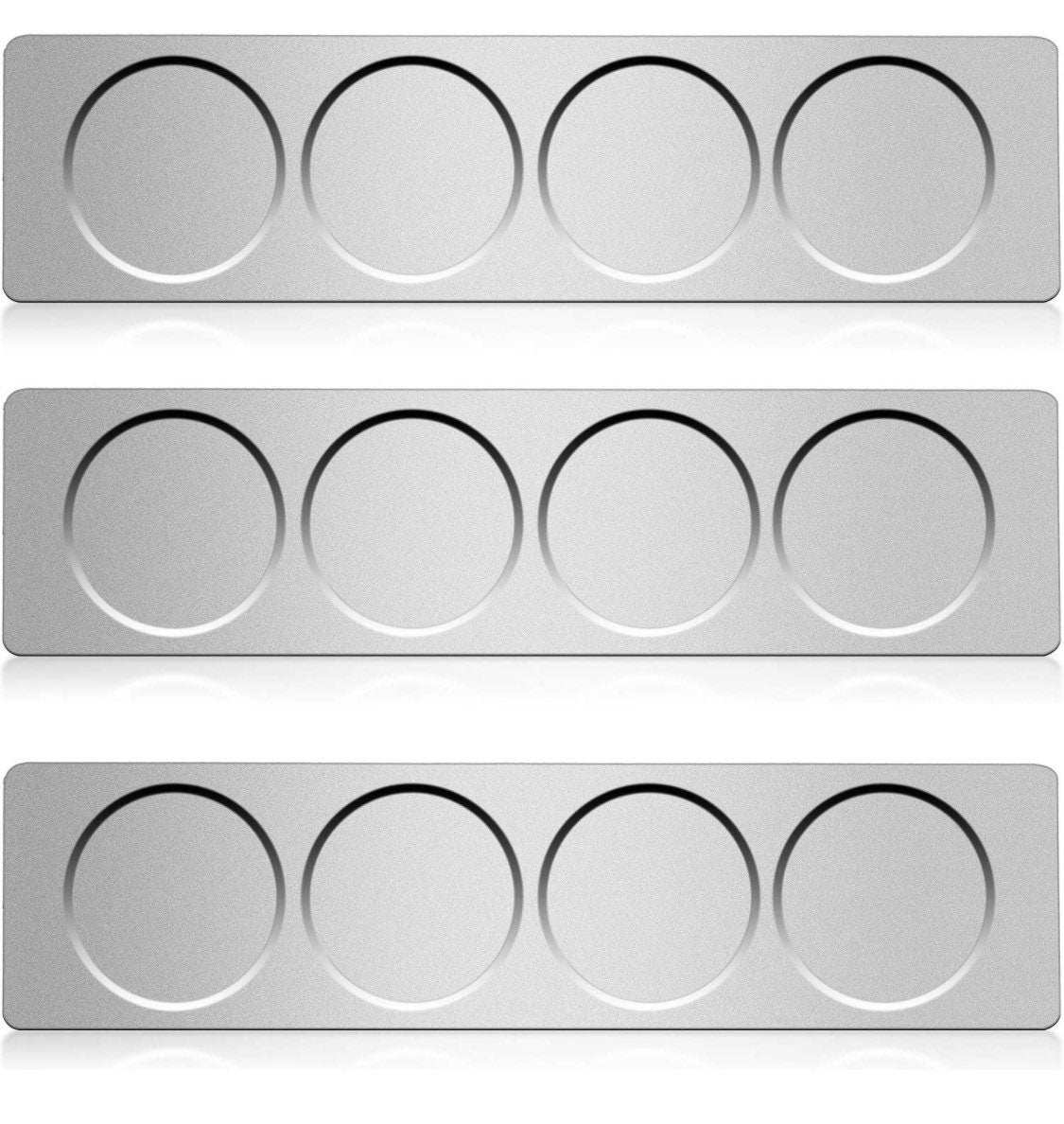 Magnetic Containers with Mountable Plate - Minimalist Storage - Spice containers - Craft Containers - 4ct with Plate