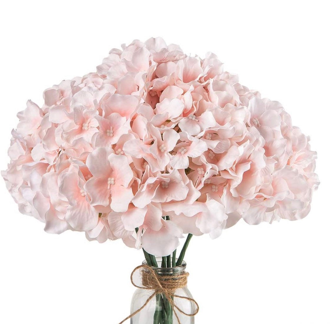 Hydrangea Flowers - Bridesmaid Bouquet - Silk Flowers - Wedding Decor - Hydrangea Floral Stems w/ removable stem - Great for wedding flowers