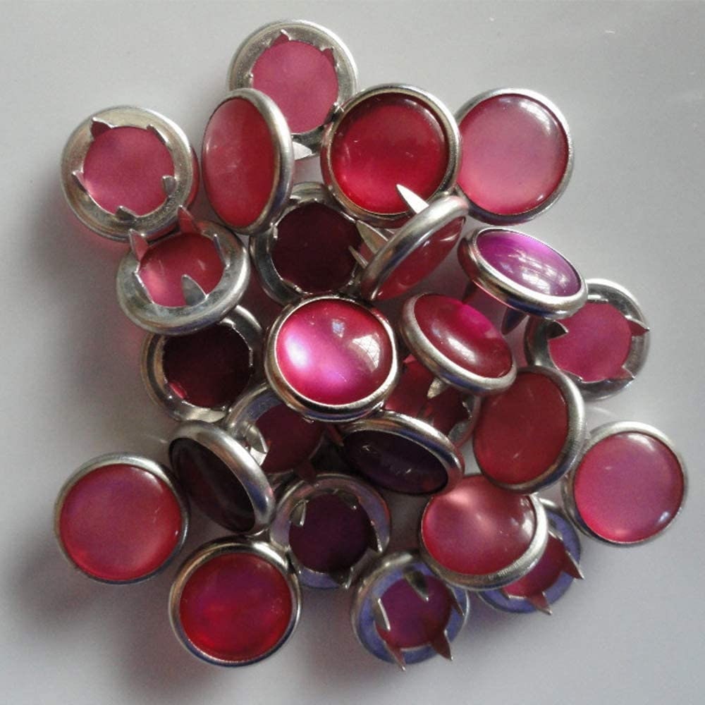 Pearl Snap Button Kit - Pearl Snaps 50 sets - 11mm Pearl Snaps