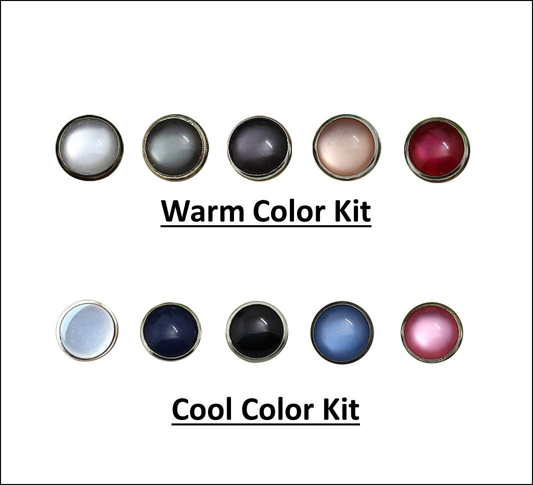 Pearl Snap Button Kit - Pearl Snaps 50 sets - 11mm Pearl Snaps