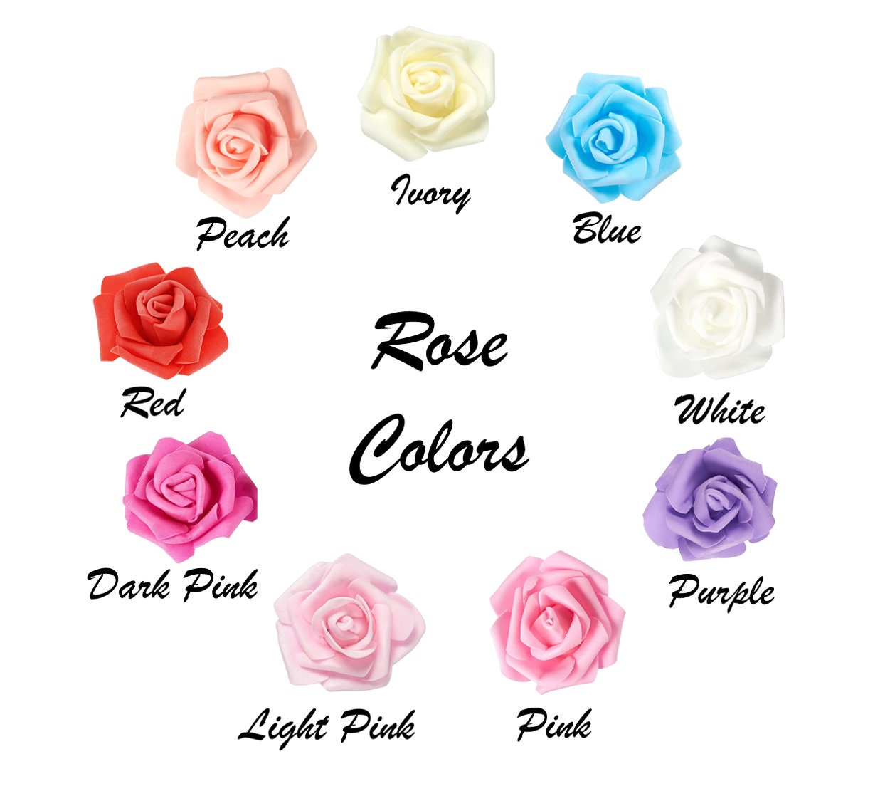 Realistic Roses for Displays and Crafts| Valentine's Day Roses | Flowers for Wall Panels Backdrop Bouquet Wedding Party Home Decor