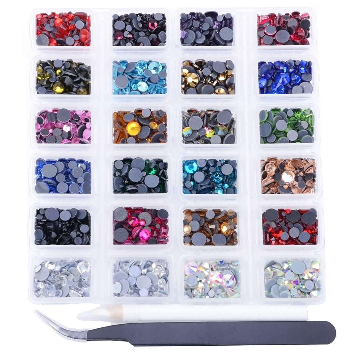 Hot Fix Rhinestone Ss20 Hot fix Rhinestone Kit - Over 6800 Crystals - ss6 ss10 ss16 ss20 ss30 ...