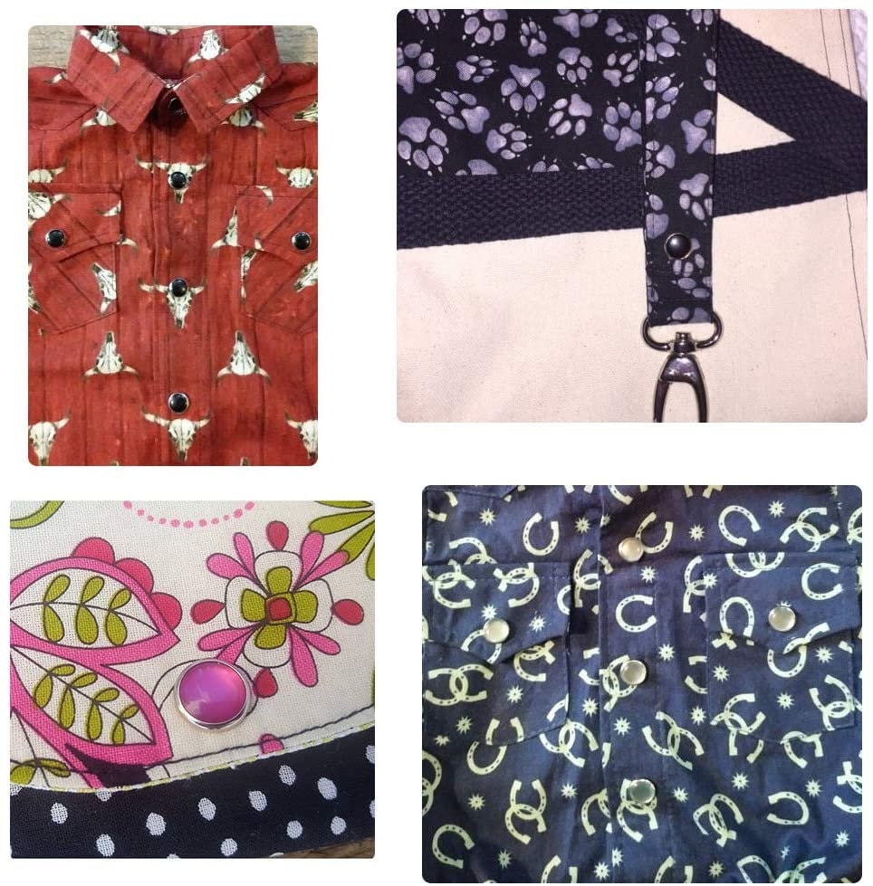 Pearl Snap Button Kit - Pearl Snaps 50 sets - 11mm Pearl Snaps