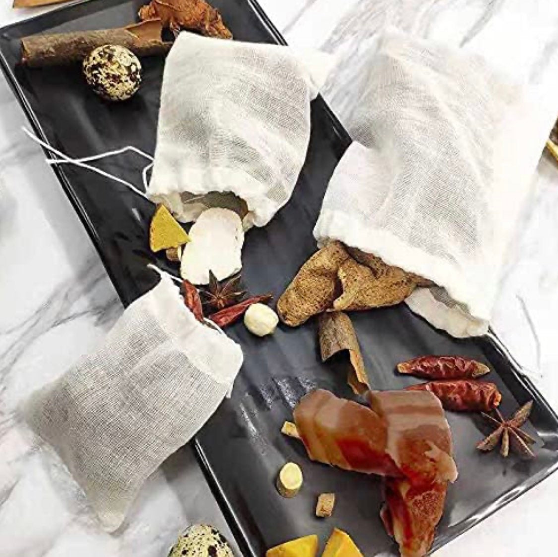 Muslin Bags | Sachet Bags | Cloth Bags | Cheesecloth Tea Bags | Gift Bags | Spice Bags | Drawstring Sack | 10ct Drawstring Bags