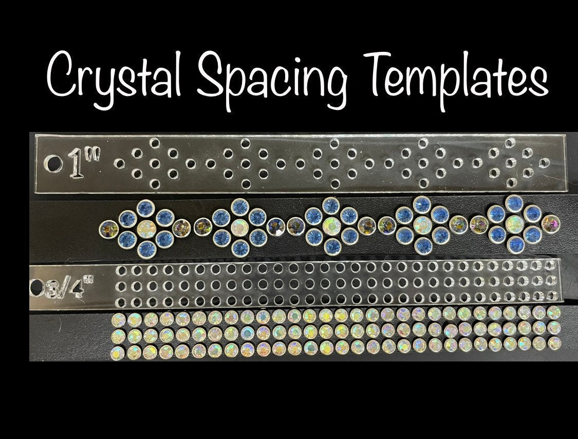 Crystal Rivet Pattern - Acrylic Leather template - Leather pattern - s ...