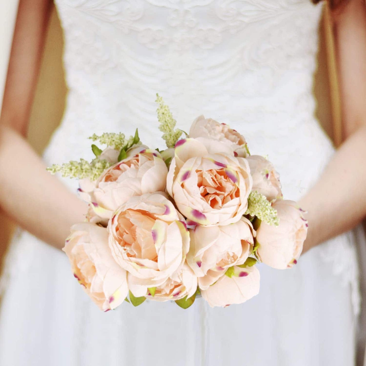 Peony Bouquets -  Artificial Peony Flowers - Peony Bouquet Flowers - Silk Peony Flowers - Floral Stems - Artificial Peonies