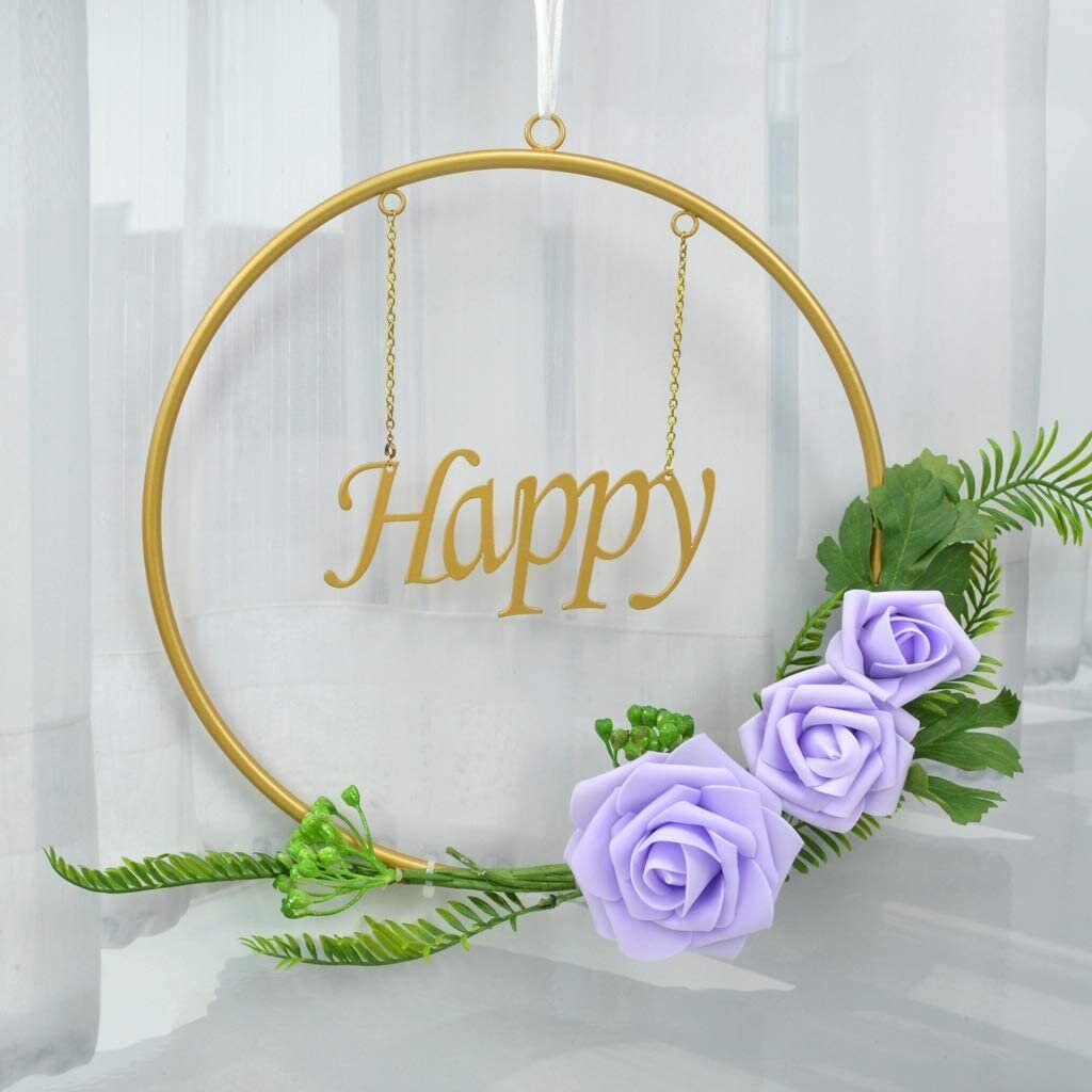 Artificial Roses - 50ct Latex Foam Roses with Wire Stem - Great for Wedding Bouquet Decor Centerpieces Bridal Shower Party Decoration