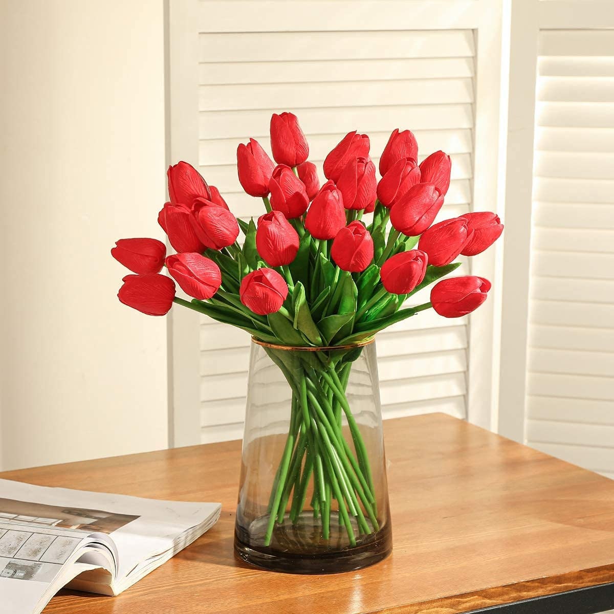 Tulip Spring Flowers - Tulips - Real Touch Tulips - Artificial Flowers - Floral Stems - Artificial Tulips