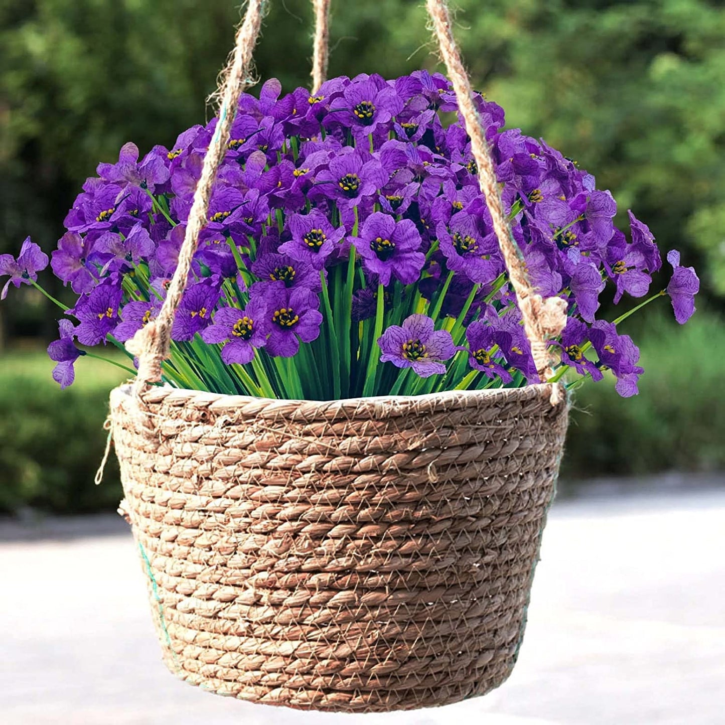 Petunias - Artificial Petunia Stems - UV Resistant Outdoor Spring Flowers - Patio Decor - Floral Stems