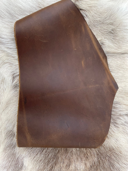 Stoned Oil Leather - Natural Leather - Leather for belts, belt liners, purses - Raw Leather - Wholesale Leather 4/5oz