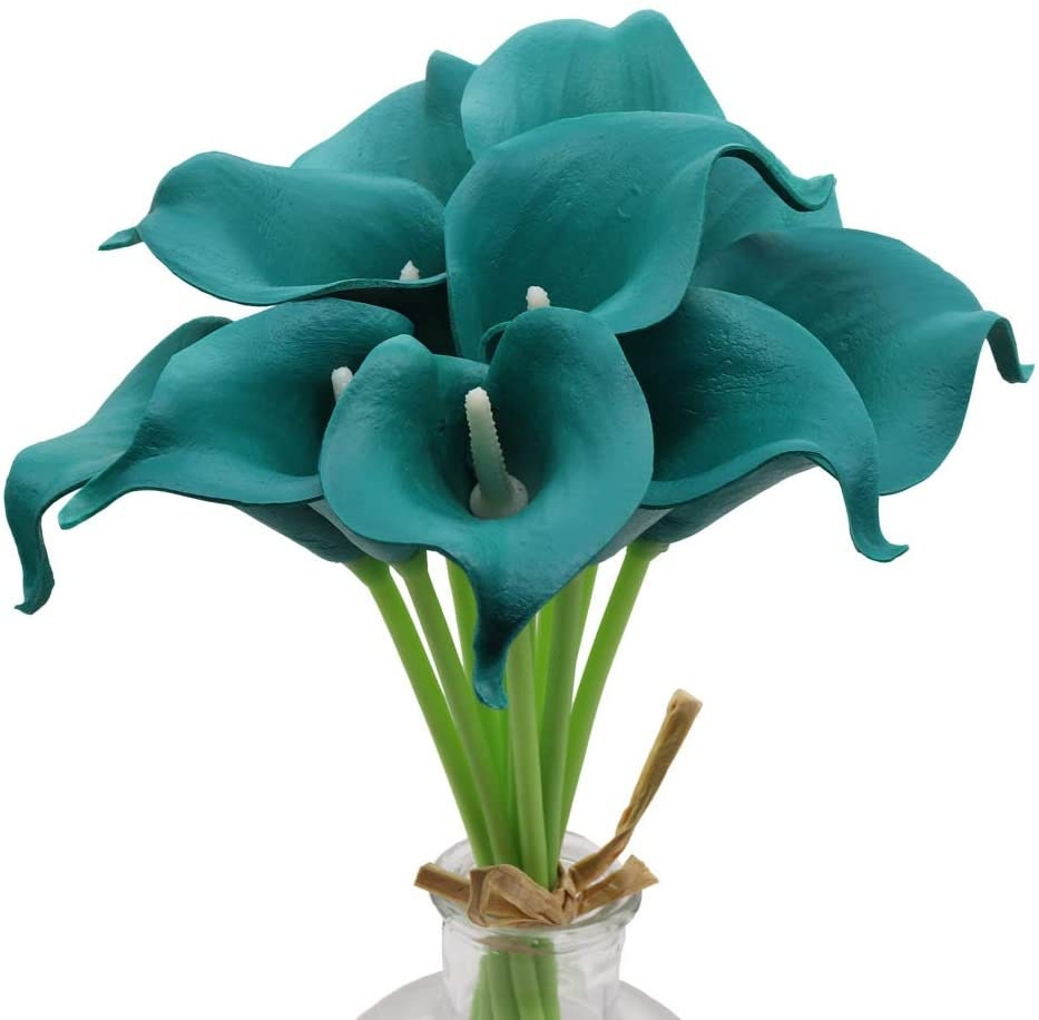 Calla Lily Stems - Calla Lillies - Artificial Flowers - Floral Stems - Bouquet Flowers - Real Touch Artificial Lily Flowers