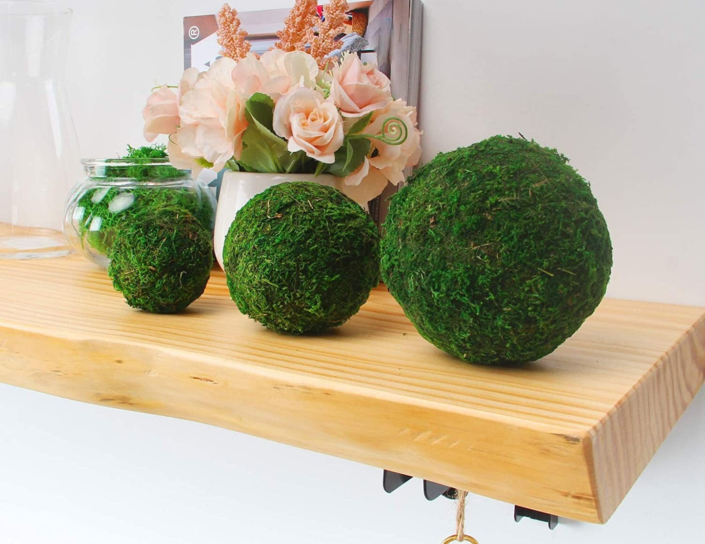 Moss Balls for terrariums, biospheres, home decor - Kokedama - 100% Natural dried preserved moss ball