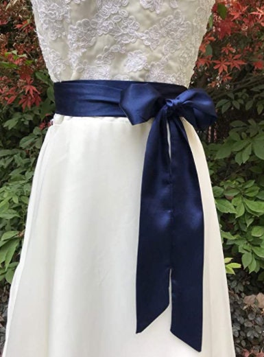 Bridal Bow - Double-side Satin Sash Bow - Wedding Chair Bow - Romantic Wedding Bow - Wedding table decor - Elegant decor